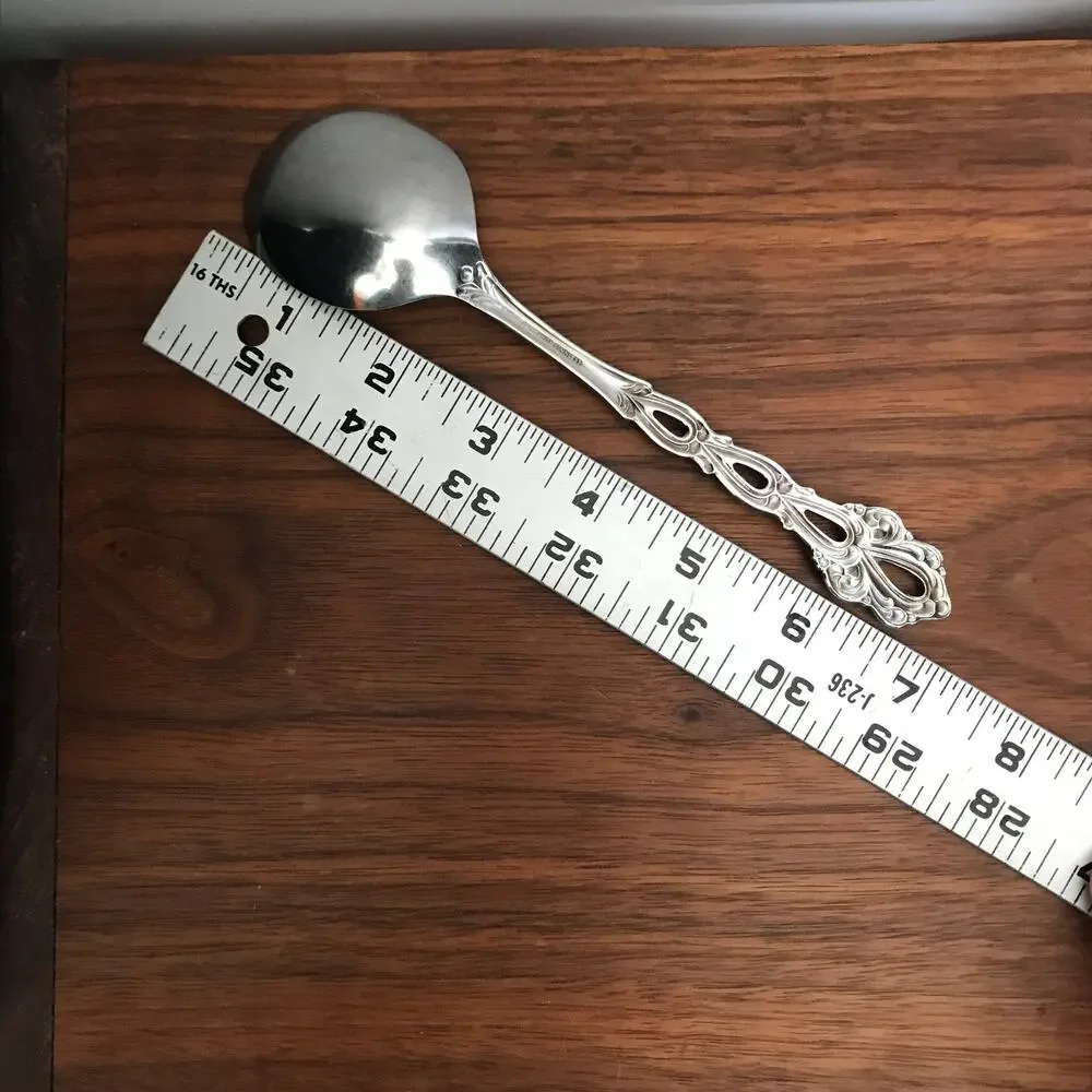 Oneida Community CHANDELIER Stainless Glossy Round Bowl Gumbo/Soup Spoon